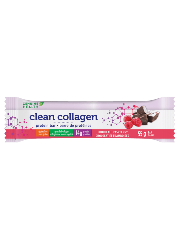 Genuine Health Clean Collagen Protein Bar - Chocolate Raspberry Image 1