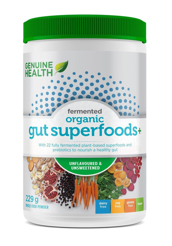 Genuine Health Fermented Organic Gut Superfoods+ - Unflavoured & Unsweetened 229 g Image 1