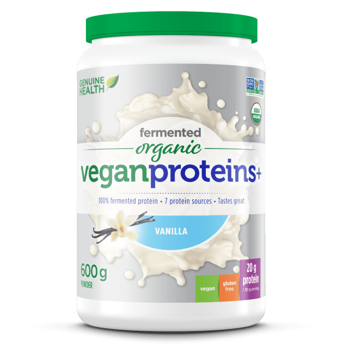 Genuine Health Fermented Organic Vegan Proteins+ Powder - Vanilla Image 2