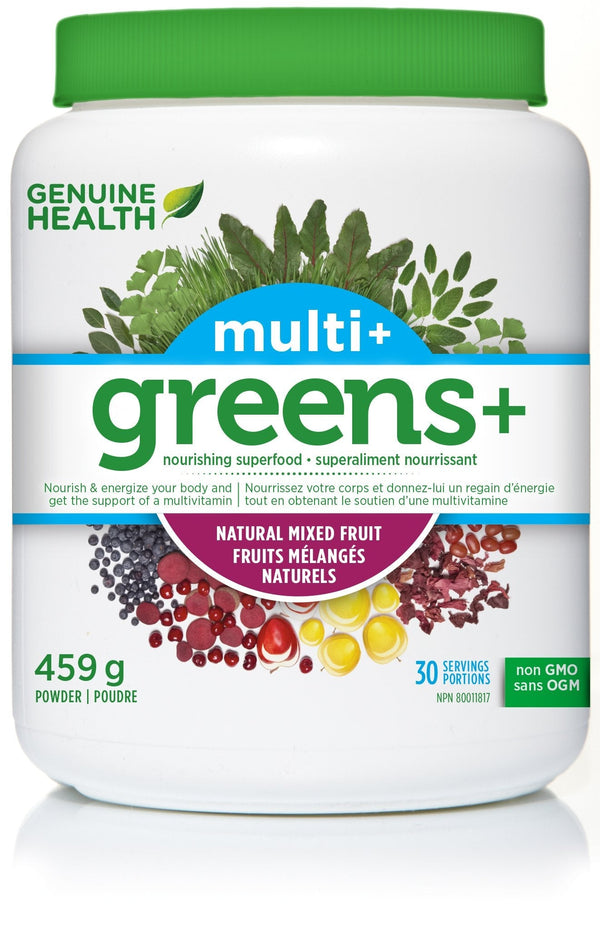 Genuine Health Greens+ Multi+ - Natural Mixed Fruit 459 g Image 1