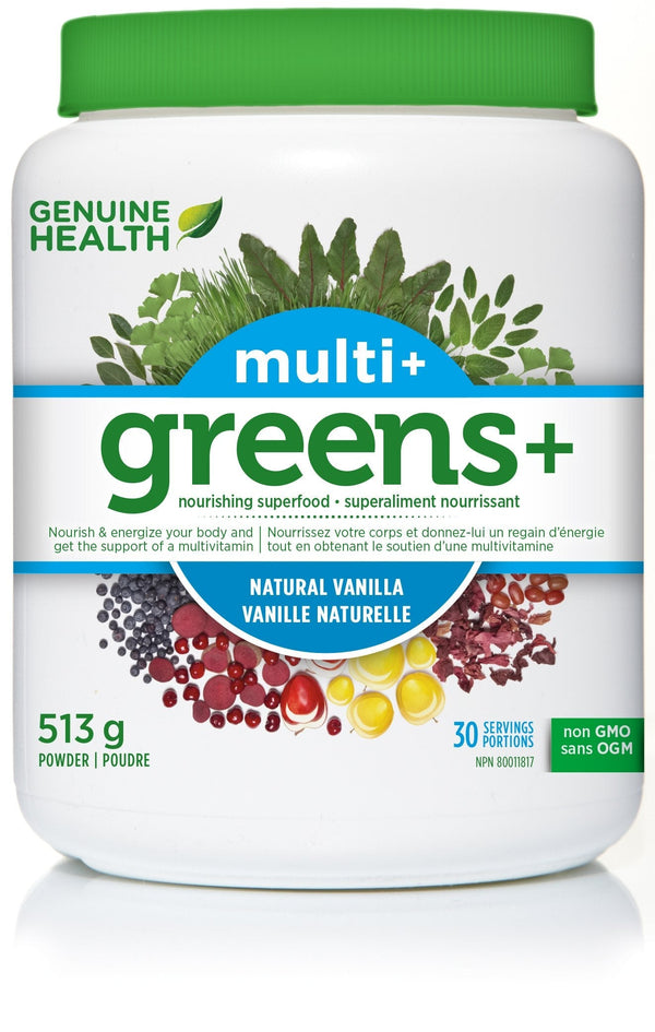 Genuine Health Greens+ Multi+ - Natural Vanilla 513 g Image 1