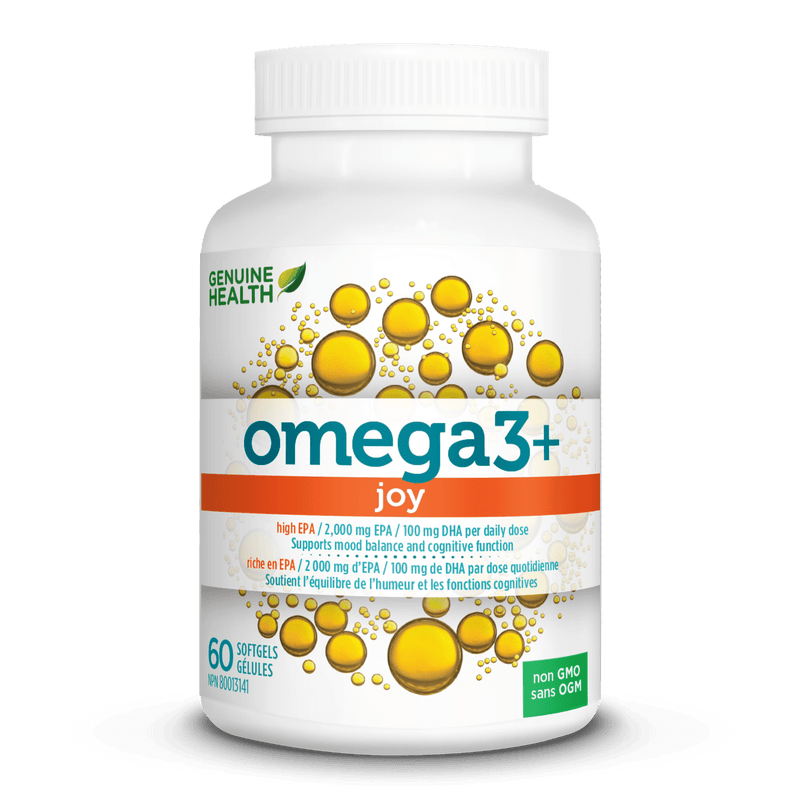 Genuine Health Omega3+ Joy Softgels Image 3