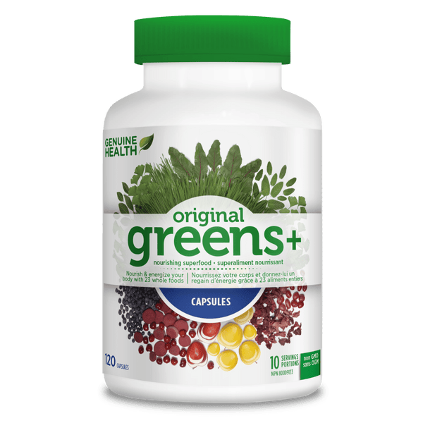 Genuine Health Original Greens+ Capsules Image 1