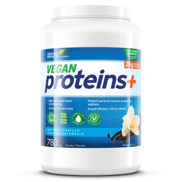 Genuine Health Vegan Proteins+ - Natural Vanilla 780 g Image 1