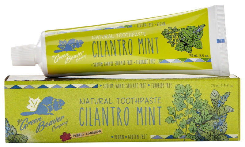 Green Beaver Natural Toothpaste - Cilantro Mint 75 mL Image 2