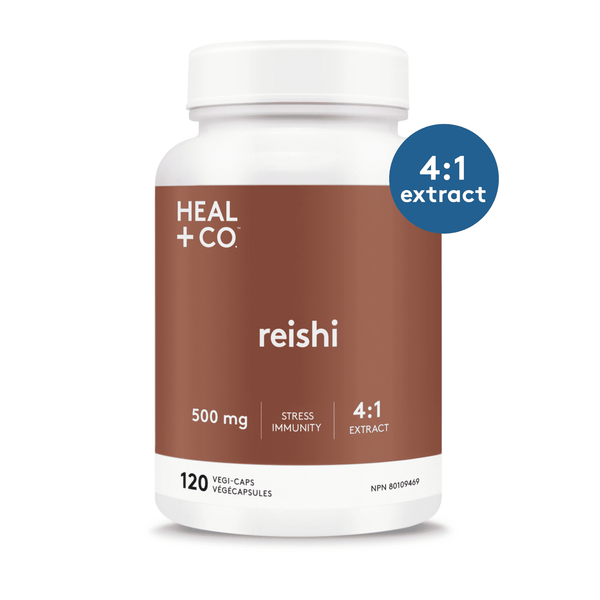 Heal + Co. Reishi Stress Immunity 500 mg 120 VCaps Image 1