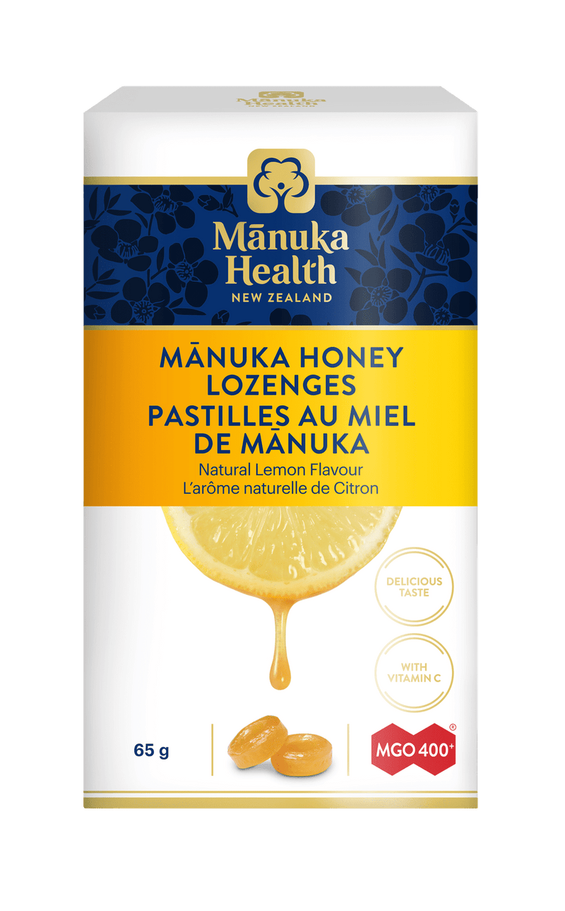 Health Manuka Honey Lozenges MGO 400+ - Natural Lemon 65 g Image 1