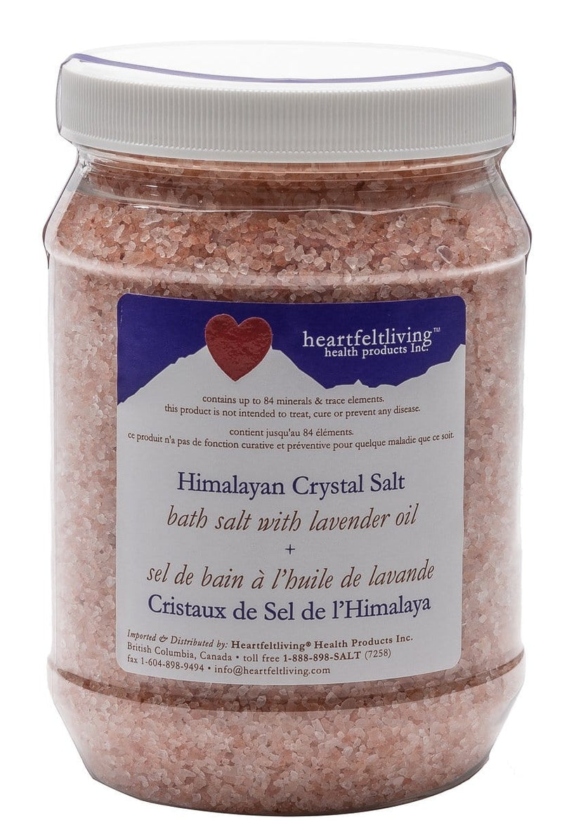 Heartfelt Living Himalayan Crystal - Bath Salt with Lavender Oil 1 kg Image 1
