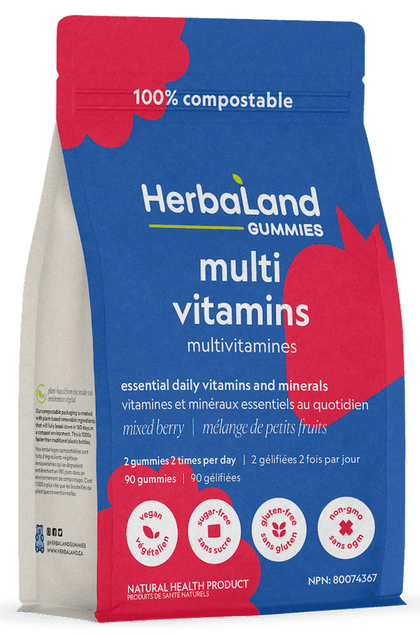 HerbaLand Multivitamins - Mixed Berry 90 Gummies Image 1