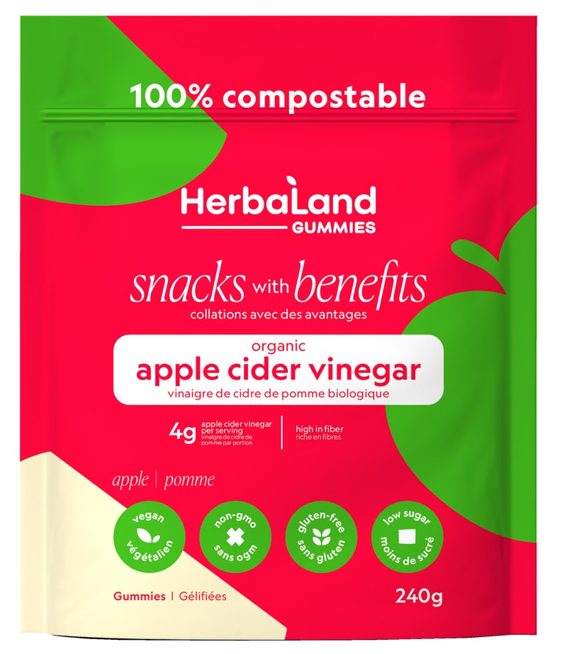 HerbaLand Snacks with Benefits Cider Vinegar Gummies - Apple 240 g Image 1