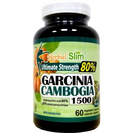 Herbal Slim Garcinia Cambogia 1500 Ultimate Strength 80% 60 VCaps Image 1