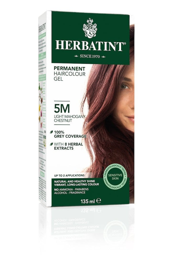Herbatint Permanent Herbal Haircolor Gel - 5M Light Mahogany Chestnut 135 mL Image 1