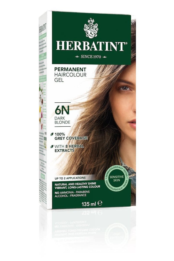 Herbatint Permanent Herbal Haircolor Gel - 6N Dark Blonde 135 mL Image 1