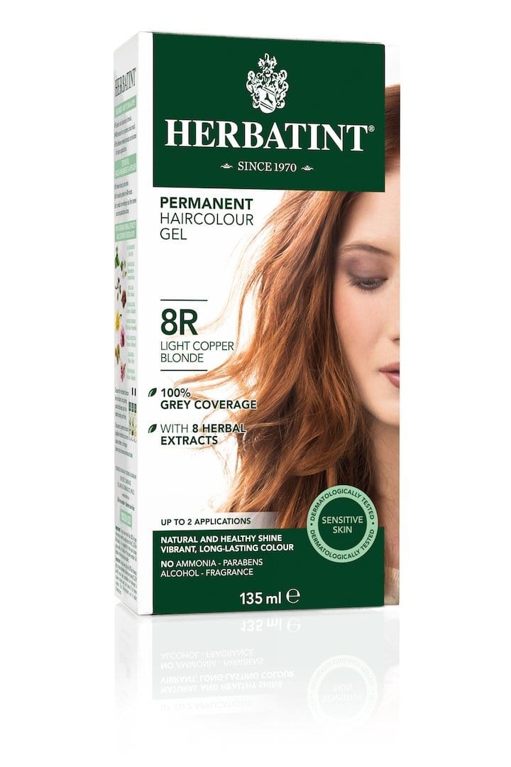 Herbatint Permanent Herbal Haircolor Gel - 8R Light Copper Blonde 135 mL Image 2