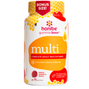 Honibe Gummiebees Multi Complete Adult Multivitamin - Natural Raspberry 70 Gummies Image 1