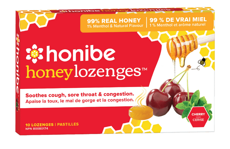 Honibe Honey - Cherry 10 Lozenges Image 1