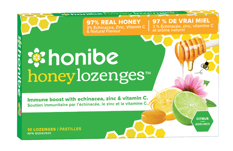Honibe Honey Immune Boost - Citrus 10 Lozenges Image 2
