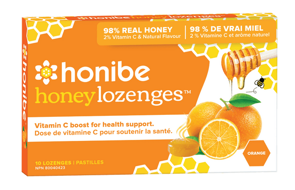 Honibe Honey Vitamin C Boost - Orange 10 Lozenges Image 1