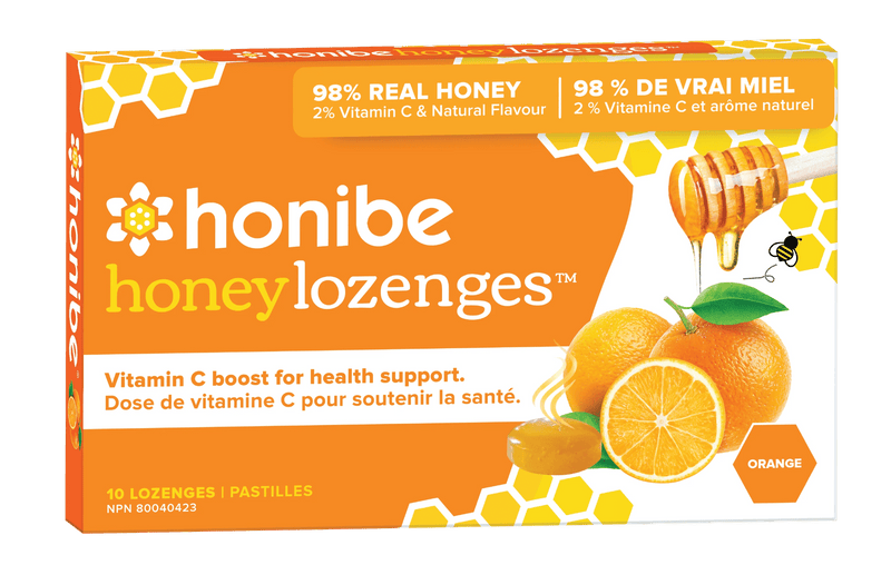 Honibe Honey Vitamin C Boost - Orange 10 Lozenges Image 1