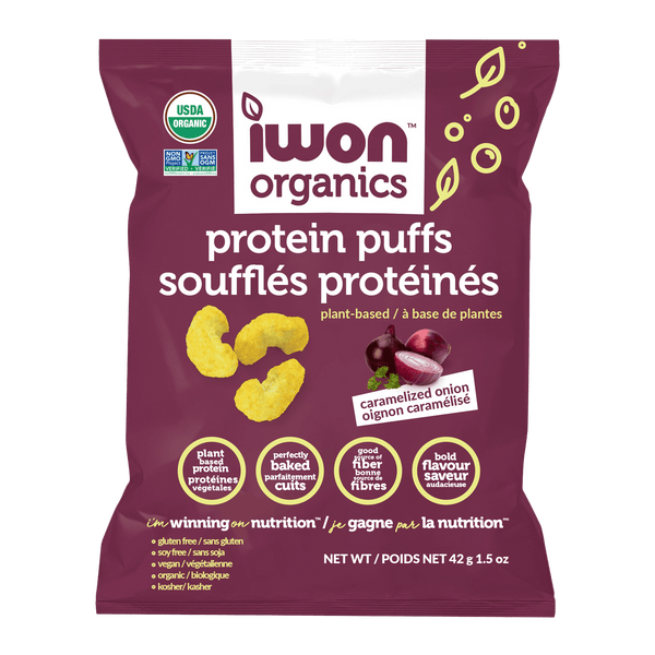 IWON Organics Protein Puffs - Caramelized Onion Image 1