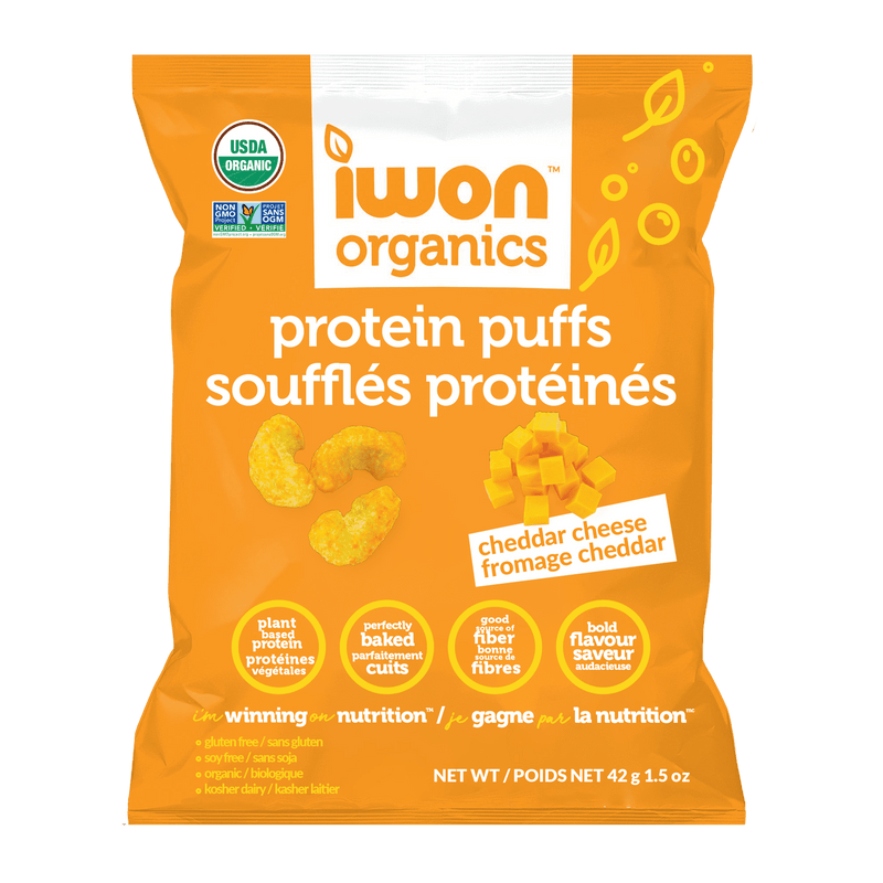 IWON Organics Protein Puffs - Cheddar Cheese Image 1