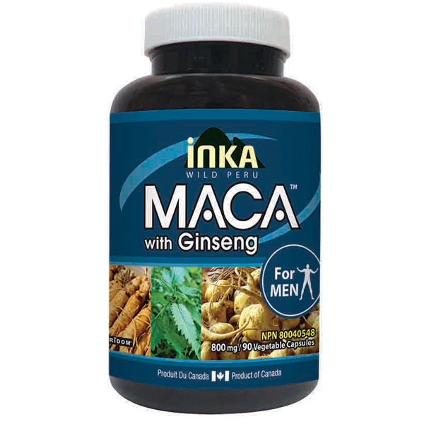 Inka Wild Peru Maca with Ginseng for Men 800 mg 90 VCaps Image 1