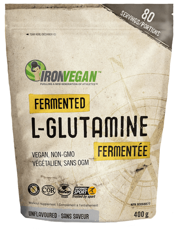 Iron Vegan Fermented L-Glutamine - Unflavoured 400 g Image 1