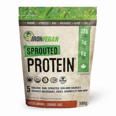 Iron Vegan Sprouted Protein - Salted Caramel Image 1