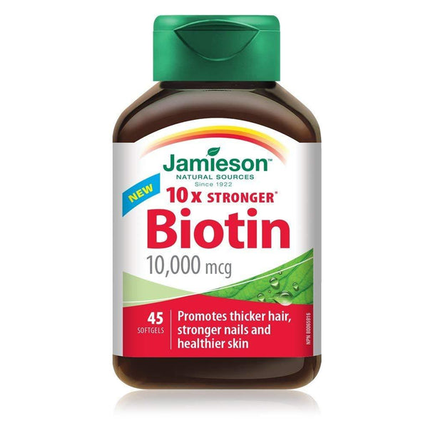 Jamieson Biotin 10000 mcg 45 Softgels Image 1
