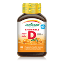 Jamieson Chewable Vitamin D 1000 IU - Natural Tangy Orange (100 Tablets)