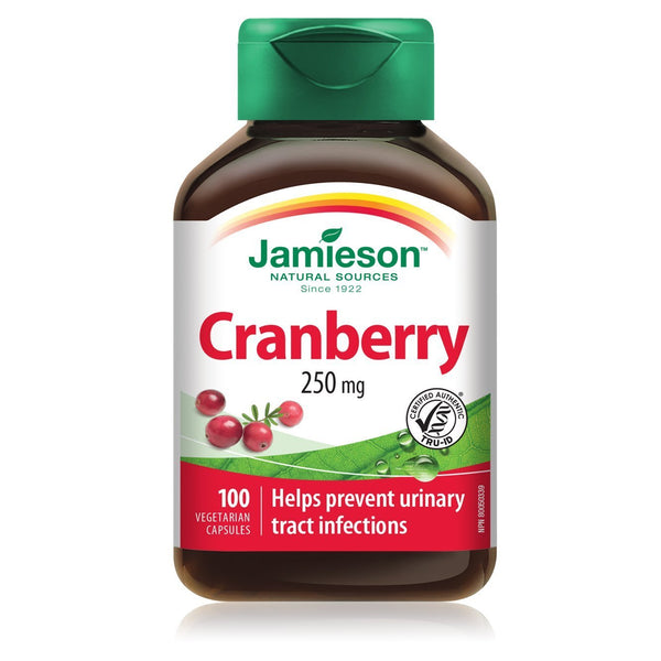 Jamieson Cranberry 250 mg 100 VCaps Image 1