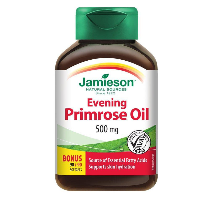 Jamieson Evening Primrose Oil 500 mg 180 Softgels Image 1