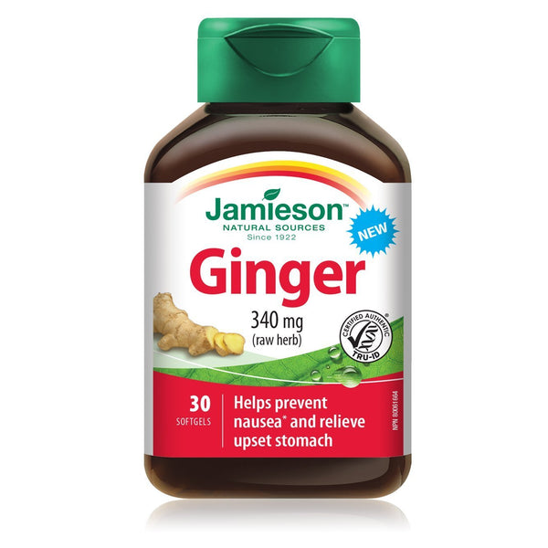 Jamieson Ginger 340 mg 30 Softgels Image 1
