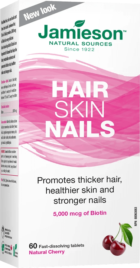 Jamieson Hair Skin Nails - Natural Cherry 60 Tablets Image 1