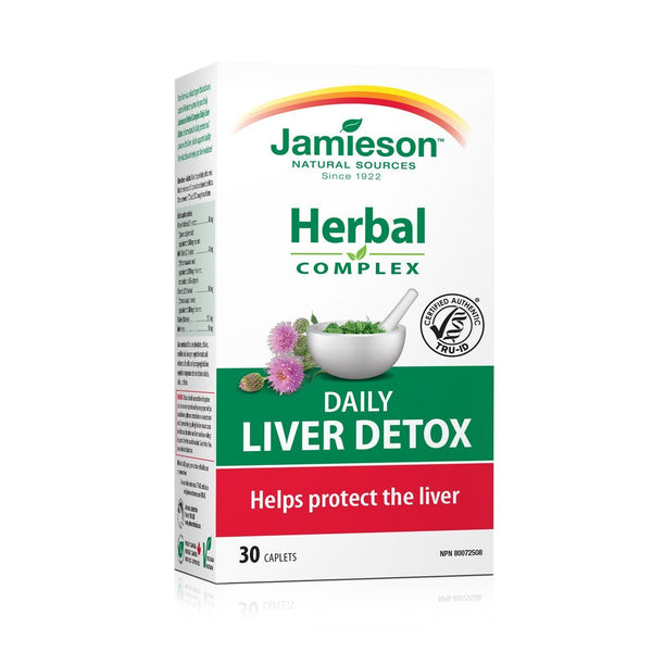 Jamieson Herbal Complex Daily Liver Detox 30 Caplets Image 1