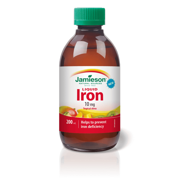 Jamieson Iron Liquid 10 mg - Tropical Citrus 200 mL Image 1