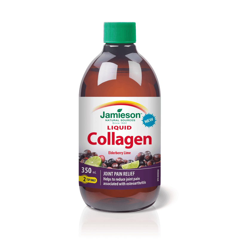 Jamieson Liquid Collagen - Elderberry Lime 350 mL Image 1