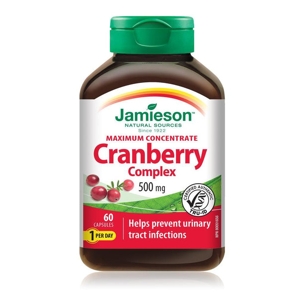 Jamieson Maximum Concentrate Cranberry Complex 500 mg 60 Capsules Image 1