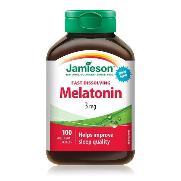 Jamieson Melatonin Fast Dissolving 100 Tablets Image 1