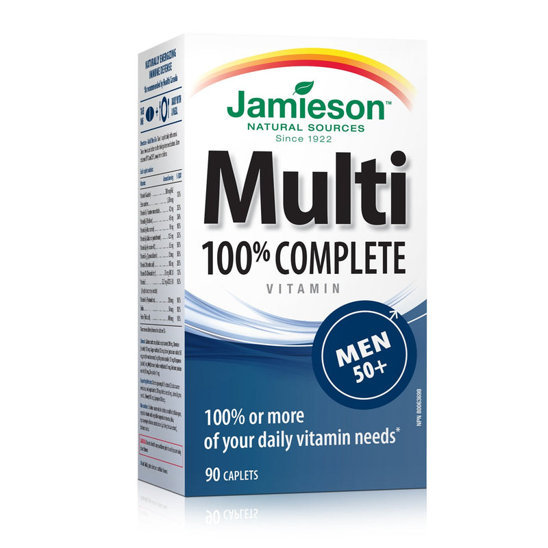 Jamieson Multi 100% Complete Men 50+ 90 Caplets Image 1