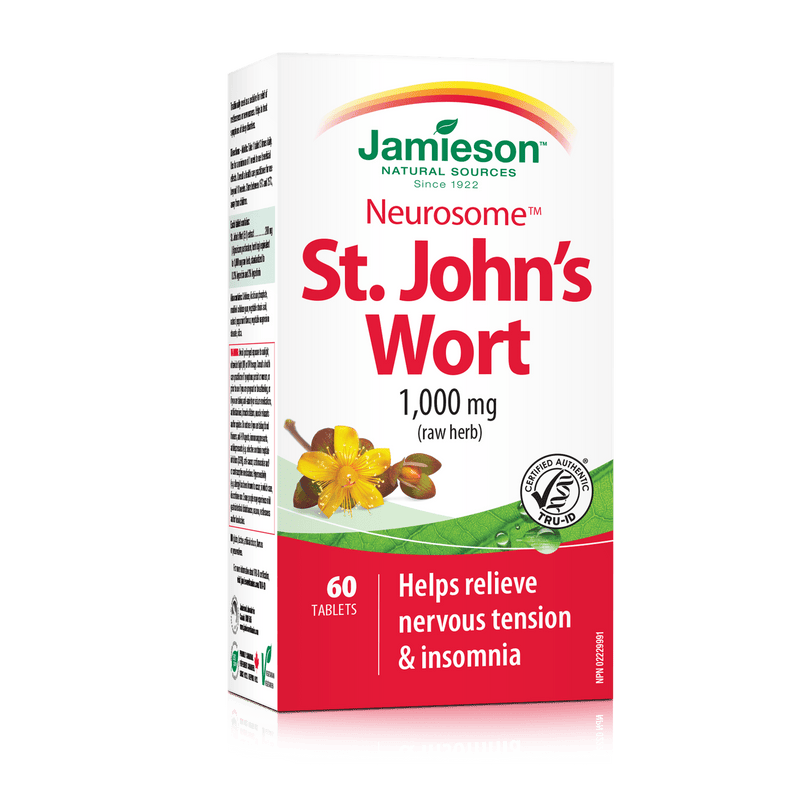 Jamieson Neurosome St. John's Wort 1000 mg 60 Tablets Image 1