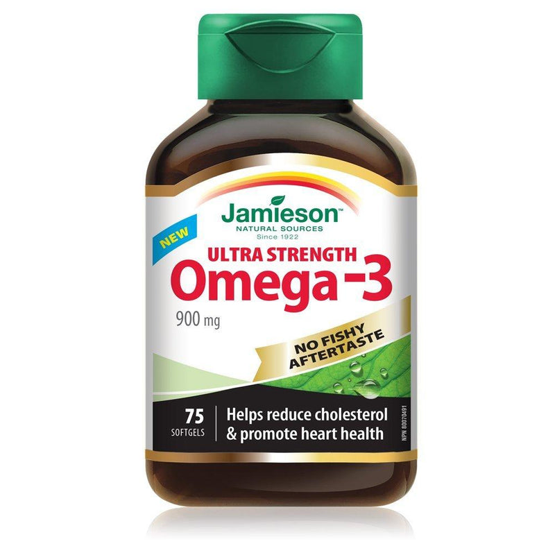 Jamieson Omega-3 Ultra Strength 900 mg 75 Softgels Image 1