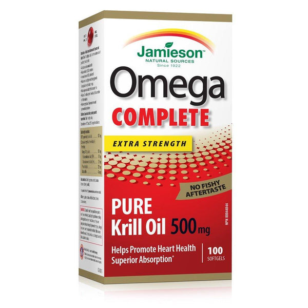 Jamieson Omega Complete Extra Strength Pure Krill Oil 500 mg Softgels Image 1