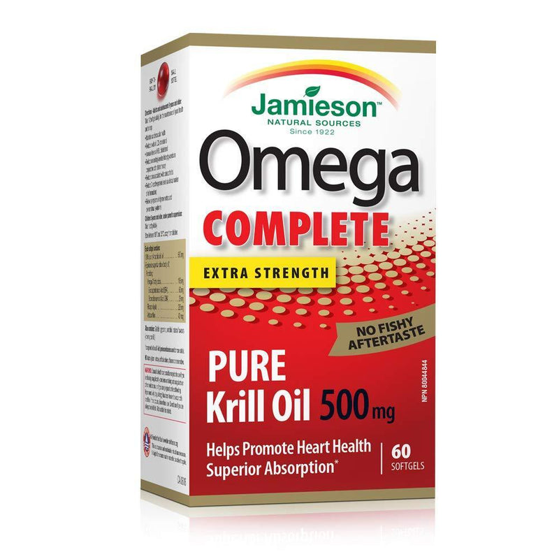 Jamieson Omega Complete Extra Strength Pure Krill Oil 500 mg Softgels Image 2