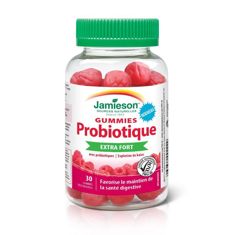 Jamieson Probiotic with Prebiotics Extra Strength - Berry Blast 30 Gummies Image 1