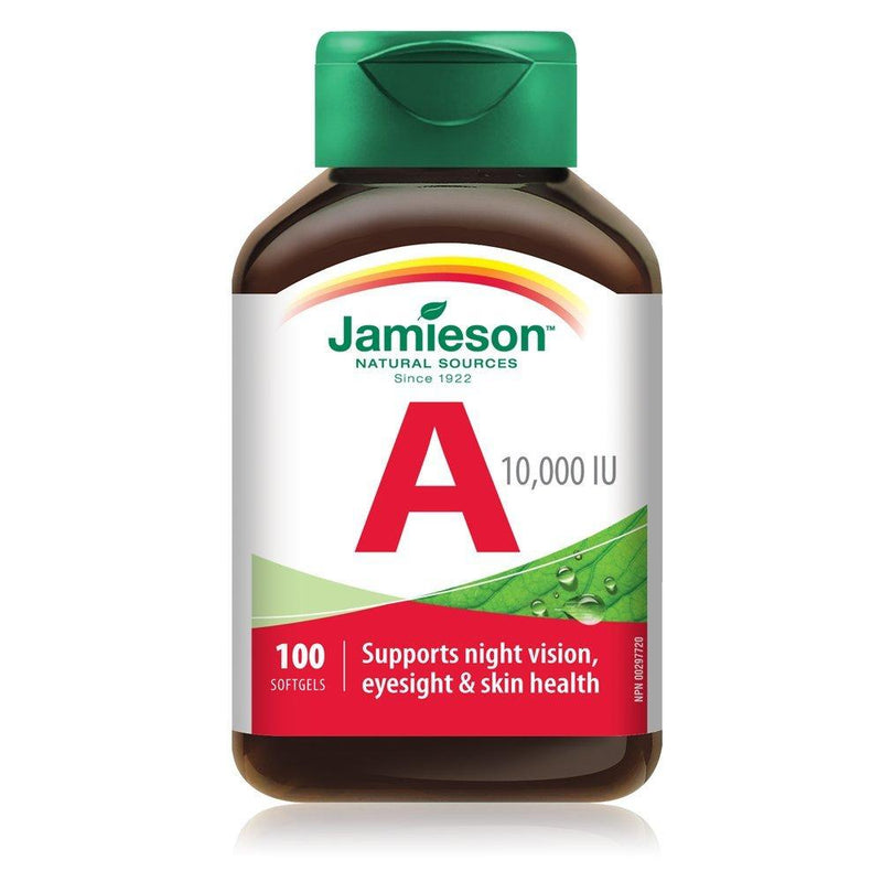 Jamieson Vitamin A 10000 IU 100 Softgels Image 1