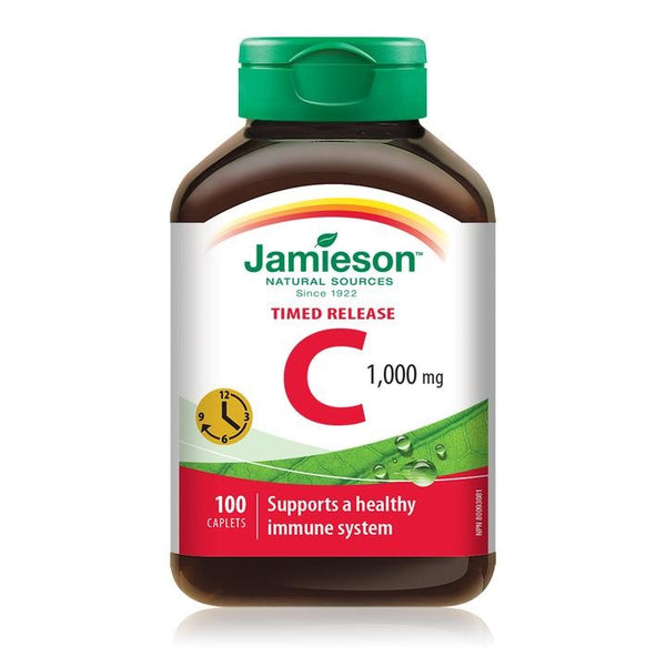 Jamieson Vitamin C Timed Release 1000 mg 100 Caplets Image 1