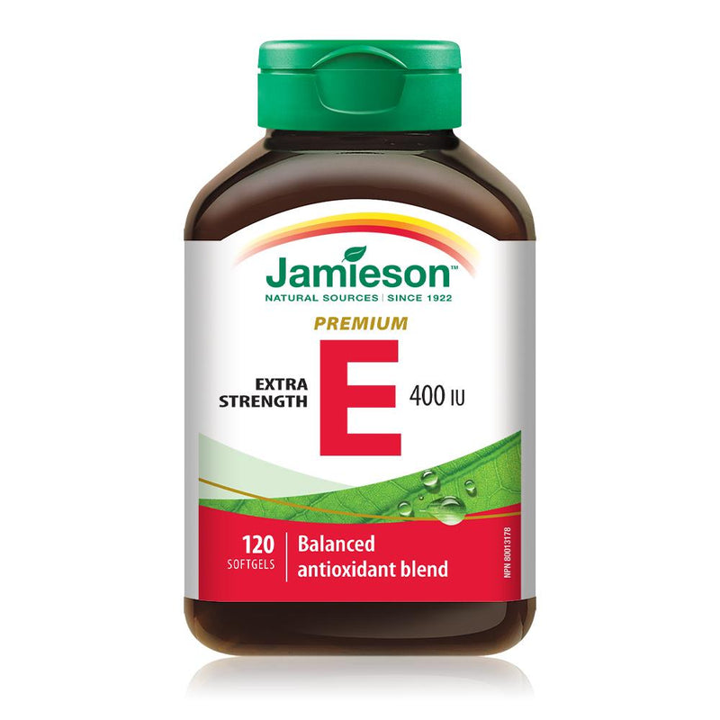 Jamieson Vitamin E 400 IU Extra Strength 120 Softgels Image 1