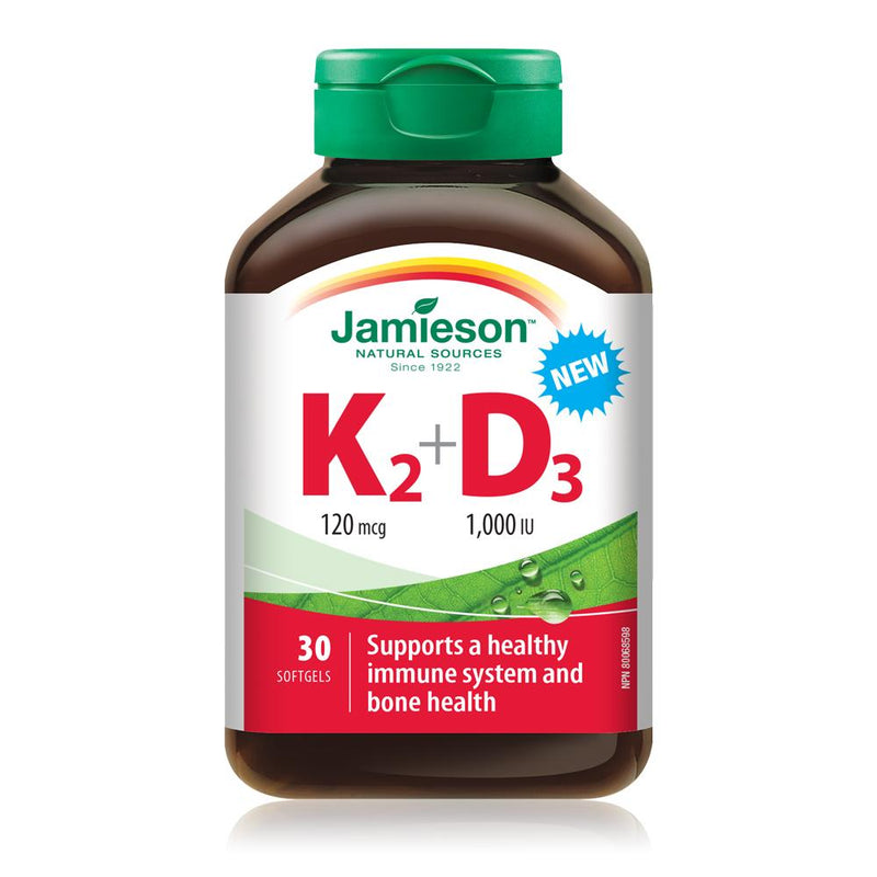 Jamieson Vitamin K2 & D3 30 Softgels Image 1