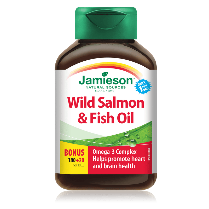 Jamieson Wild Salmon & Fish Oil 200 Softgels Image 1
